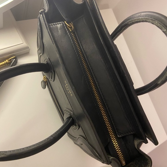 Celine Black Mini Bag with Gold Accents - Picture 5 of 13